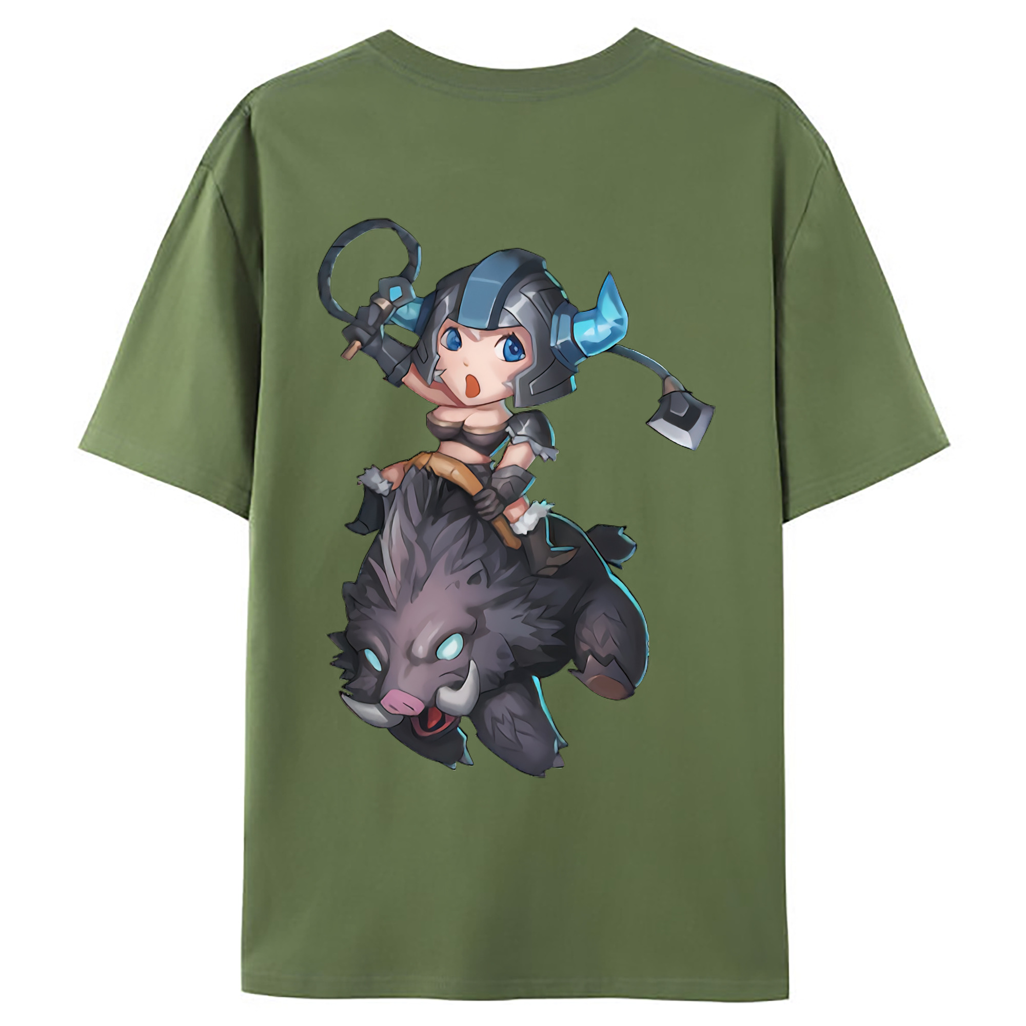 （画像用） リーグ・オブ・レジェンド League of Legends LOL 綿100％ メンズ半袖Tシャツ（バックプリント） 通気性
